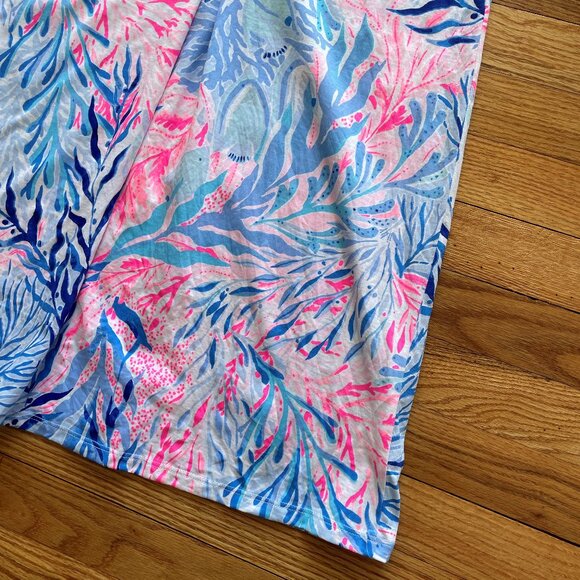 Lilly Pulitzer Amina Swing Dress in Kaleidoscope Coral Size Small - Picture 3 of 9